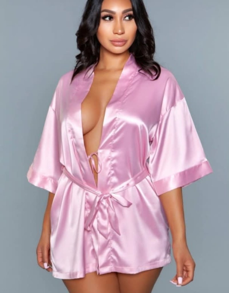 Be Wicked Getting Ready Robe - Rose Pink
