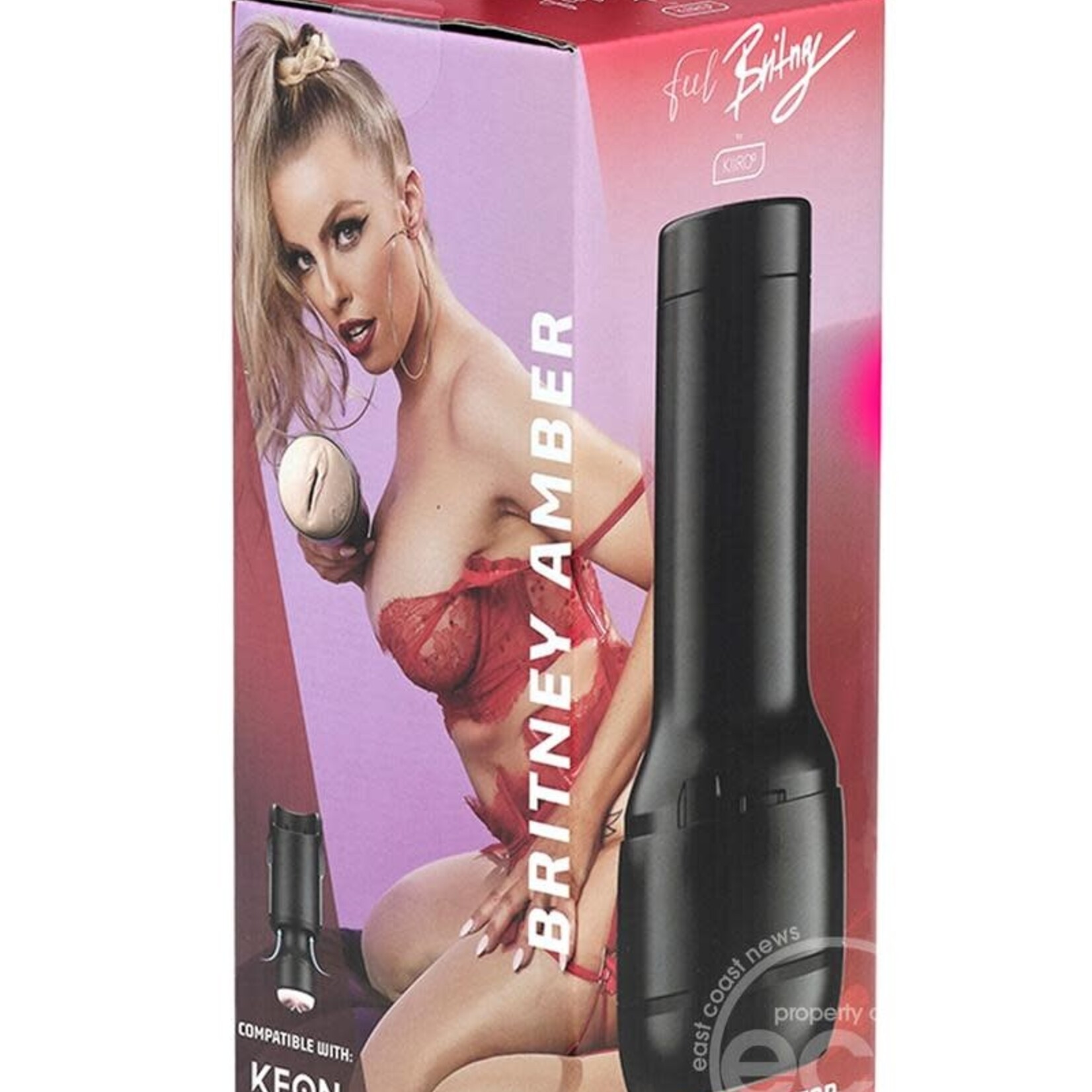 KIIROO Kiiroo Feel Britney Amber Stroker Interactive Pussy Masturbator - Black/Vanilla
