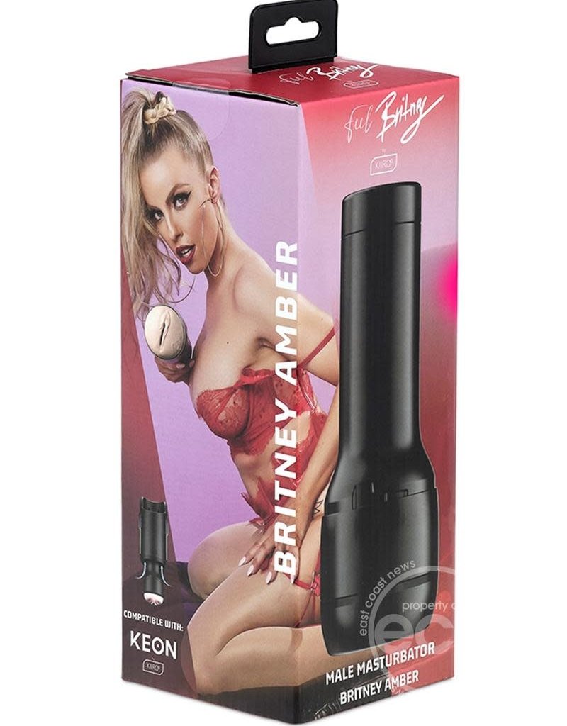 KIIROO Kiiroo Feel Britney Amber Stroker Interactive Pussy Masturbator - Black/Vanilla