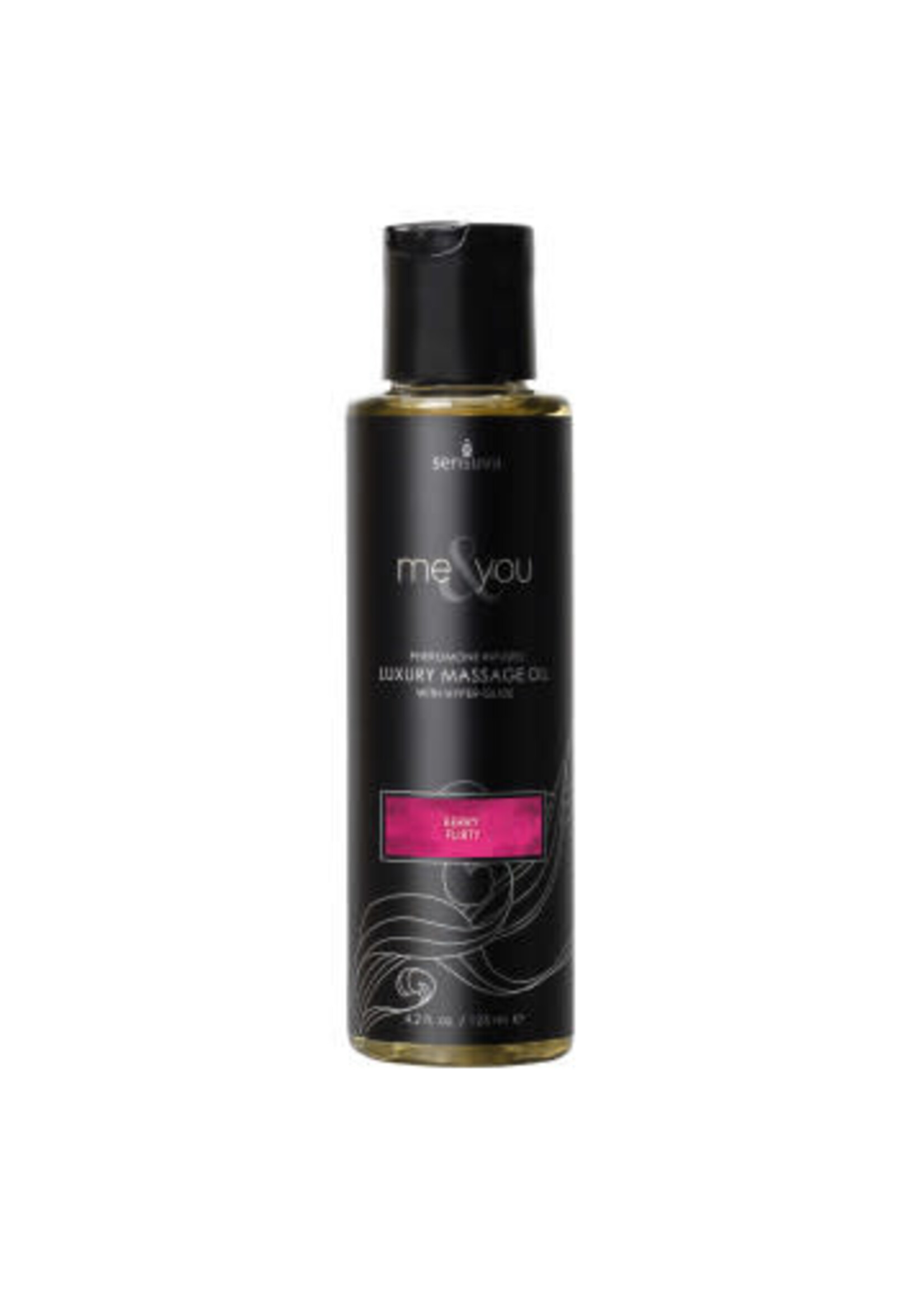SENSUVA Me and You Luxury Massage Oil - Berry Flirt - 4.2 Fl. Oz