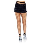 Leg Avenue Diamond Net Footless Tights O/S BLACK