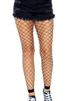Leg Avenue Diamond Net Footless Tights O/S BLACK