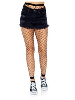 Leg Avenue Diamond Net Footless Tights O/S BLACK