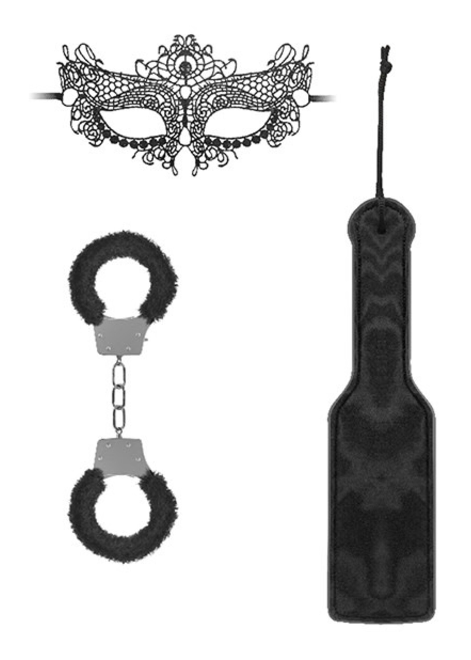 Shots Ouch! Shots Ouch Introductory Bondage Kit #3 - Black