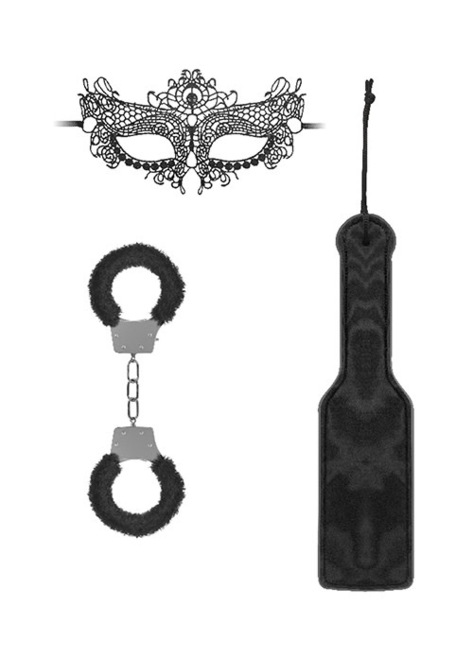 Shots Ouch! Shots Ouch Introductory Bondage Kit #3 - Black