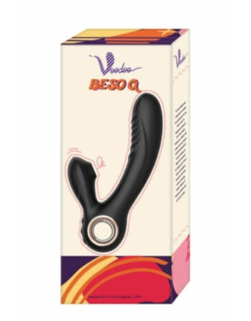 Voodoo Beso G Suction Vibrator- Black