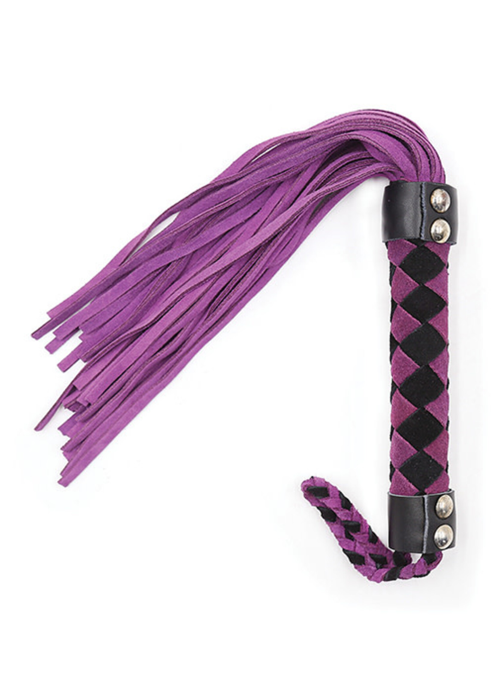 Ple'sur Ple'sur Leather Flogger - Purple