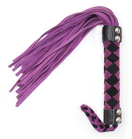 Ple'sur Ple'sur Leather Flogger - Purple