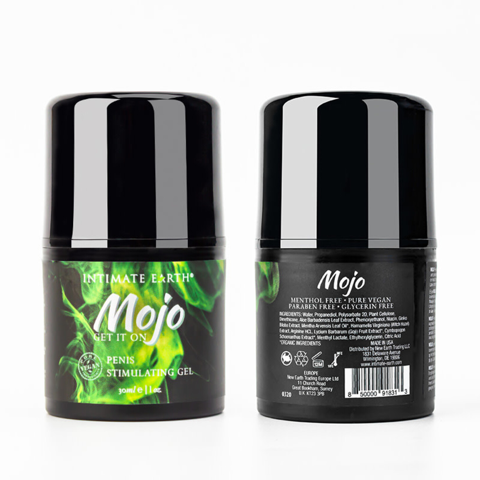 Intimate Earth MOJO Niacin and Ginseng Penis Stimulating Gel Lubricant 1oz
