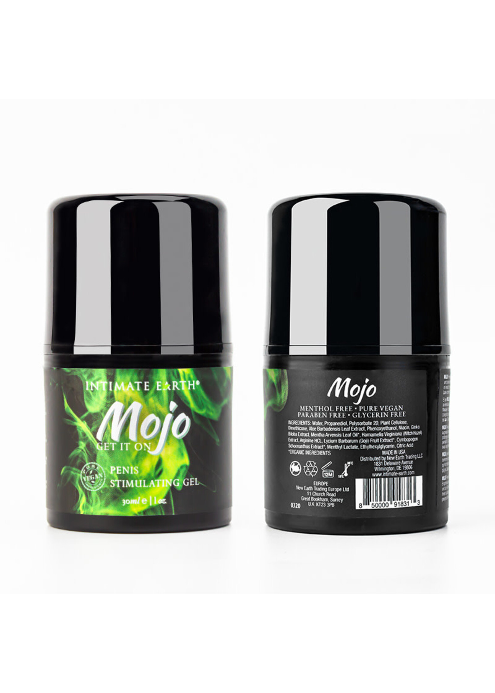 Intimate Earth MOJO Niacin and Ginseng Penis Stimulating Gel Lubricant 1oz