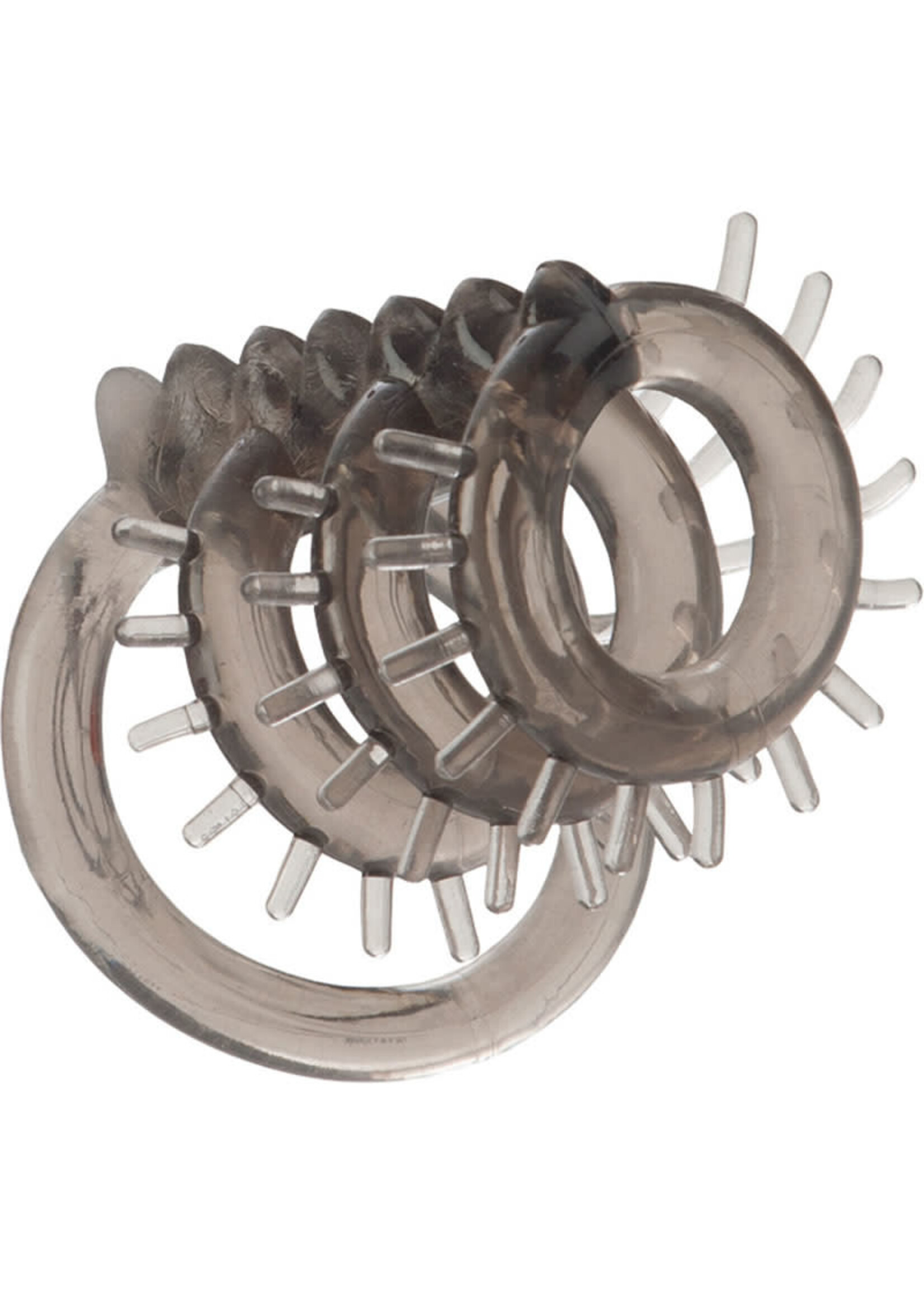 Calexotics Dr Joel Kaplan Support Master Triple Ticklers Cock Ring Smoke