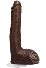 Doc Johnson Signature Cocks Ricky Johnson Dildo 10in - Chocolate