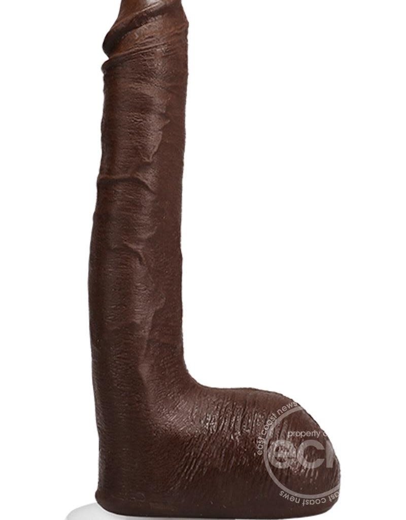 Doc Johnson Signature Cocks Ricky Johnson Dildo 10in - Chocolate