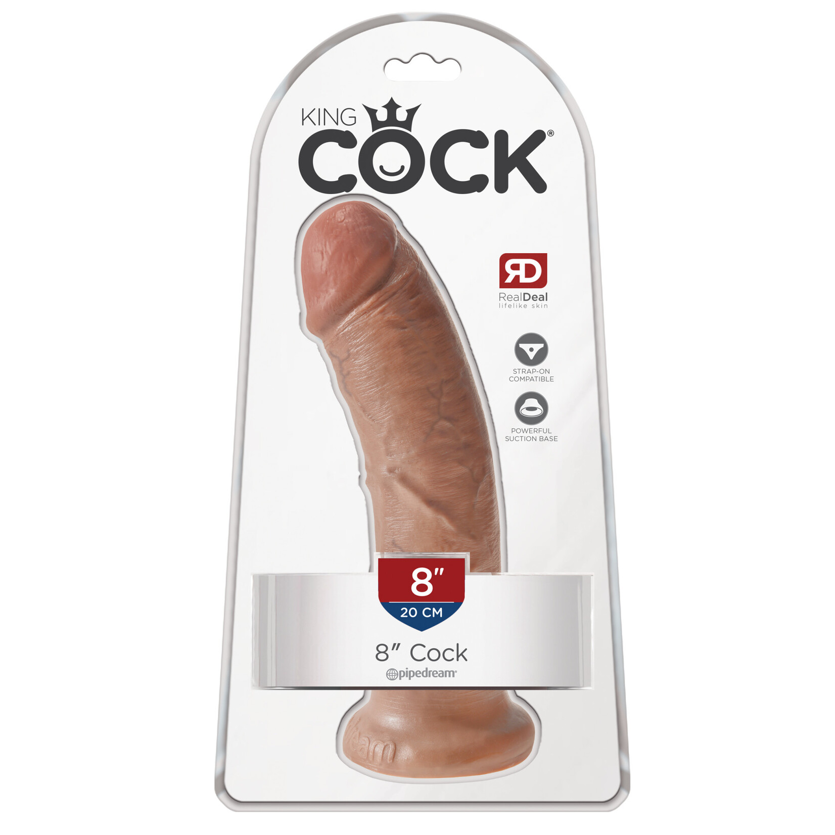 Pipedream King Cock 8" Cock - Tan