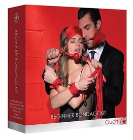 Shots Ouch! Ouch! Kits Beginners Bondage Kit 6pc - Red