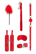Shots Ouch! Ouch! Kits Beginners Bondage Kit 6pc - Red