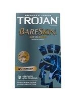 Trojan Condoms Trojan Condom Sensitivity Bare Skin Lubricated 10 Pack