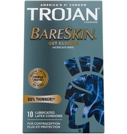 Trojan Trojan Condom Sensitivity Bare Skin Lubricated 10 Pack