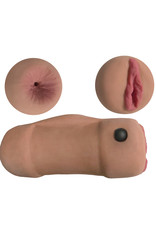 Curve Toys Mistress Double Stroker Callie and Chloe - Latte