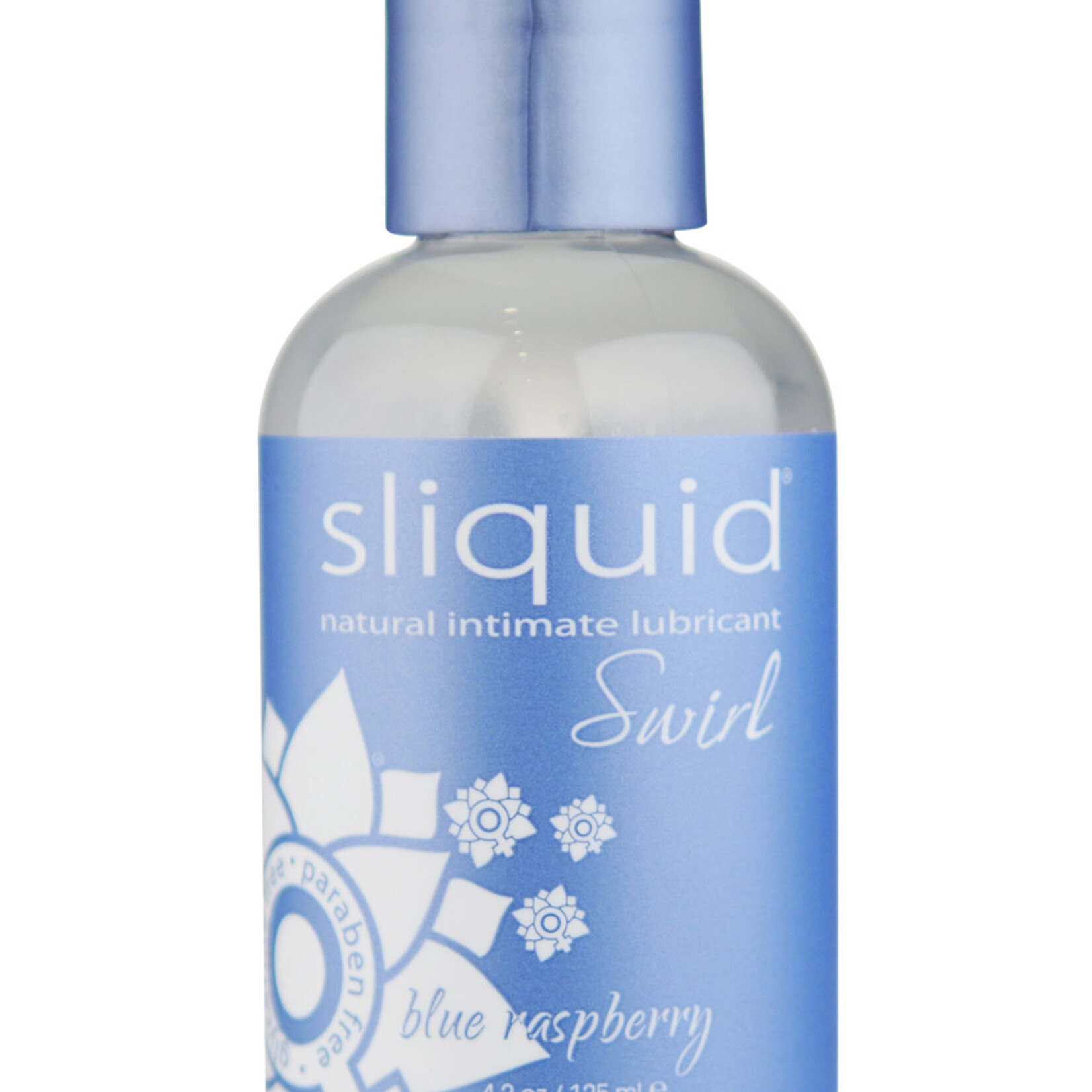 Sliquid Naturals Swirl - Blue Raspberry - 4.2 Fl. Oz. (124 ml)