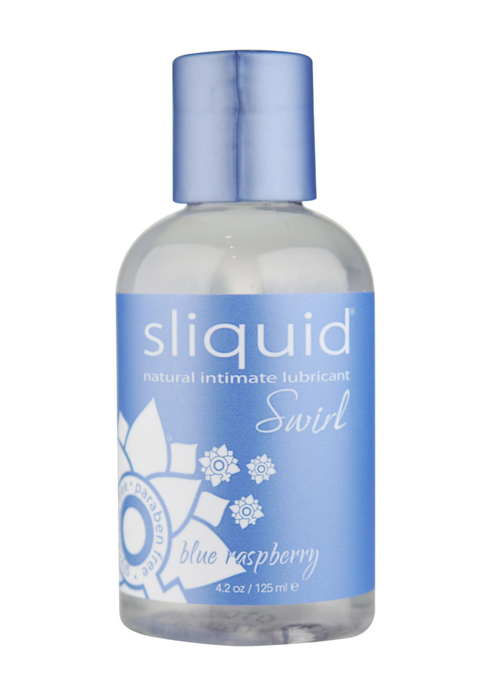 Sliquid Naturals Swirl - Blue Raspberry - 4.2 Fl. Oz. (124 ml)