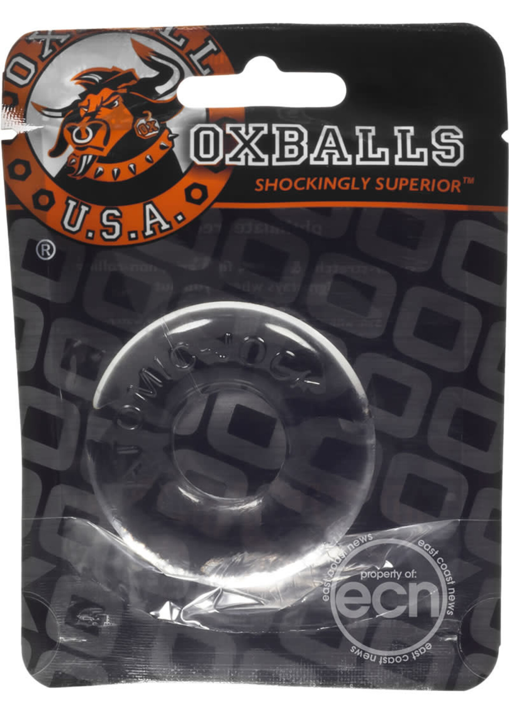 Oxballs Do-Nut-2 Large Atomic Jock Cockring - Clear