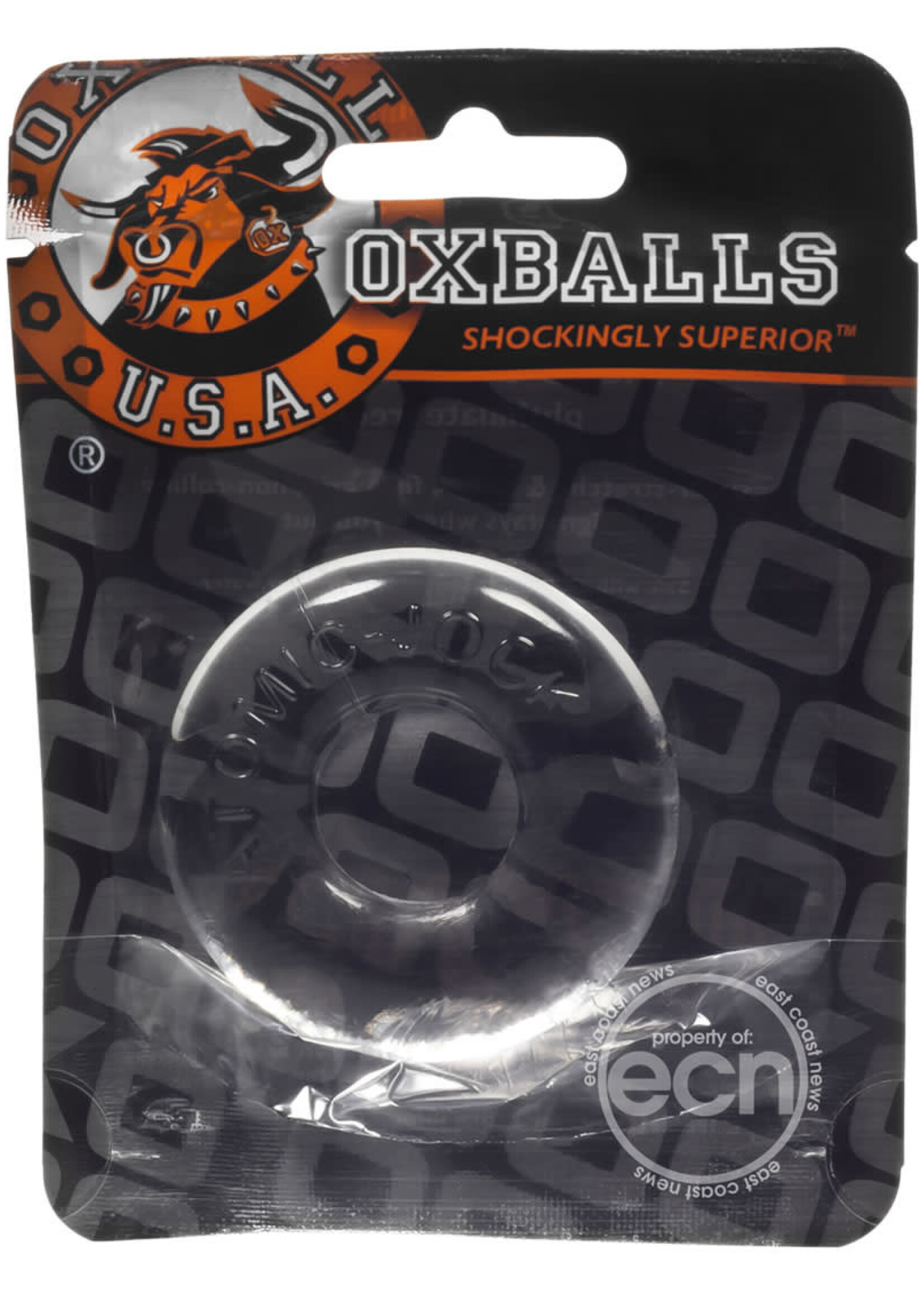 Oxballs Do-Nut-2 Large Atomic Jock Cockring - Clear