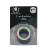 Spartacus Rubber C-Ring Set - 1.25" - Rainbow