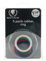 Spartacus Rubber C-Ring Set - 1.25" - Rainbow