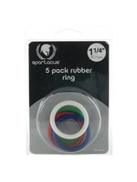 Spartacus Rubber C-Ring Set - 1.25" - Rainbow