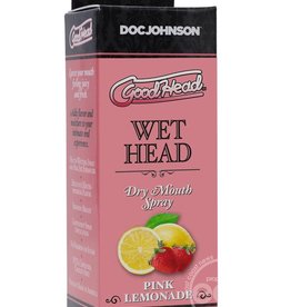 Doc Johnson GoodHead Wet Head Dry Mouth Spray Pink Lemonade 2oz