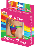 HOTT PRODUCTS Rainbow Mens Thong - OS