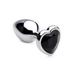 XR Brands Booty Sparks Booty Sparks Black Heart Gem Anal Plug