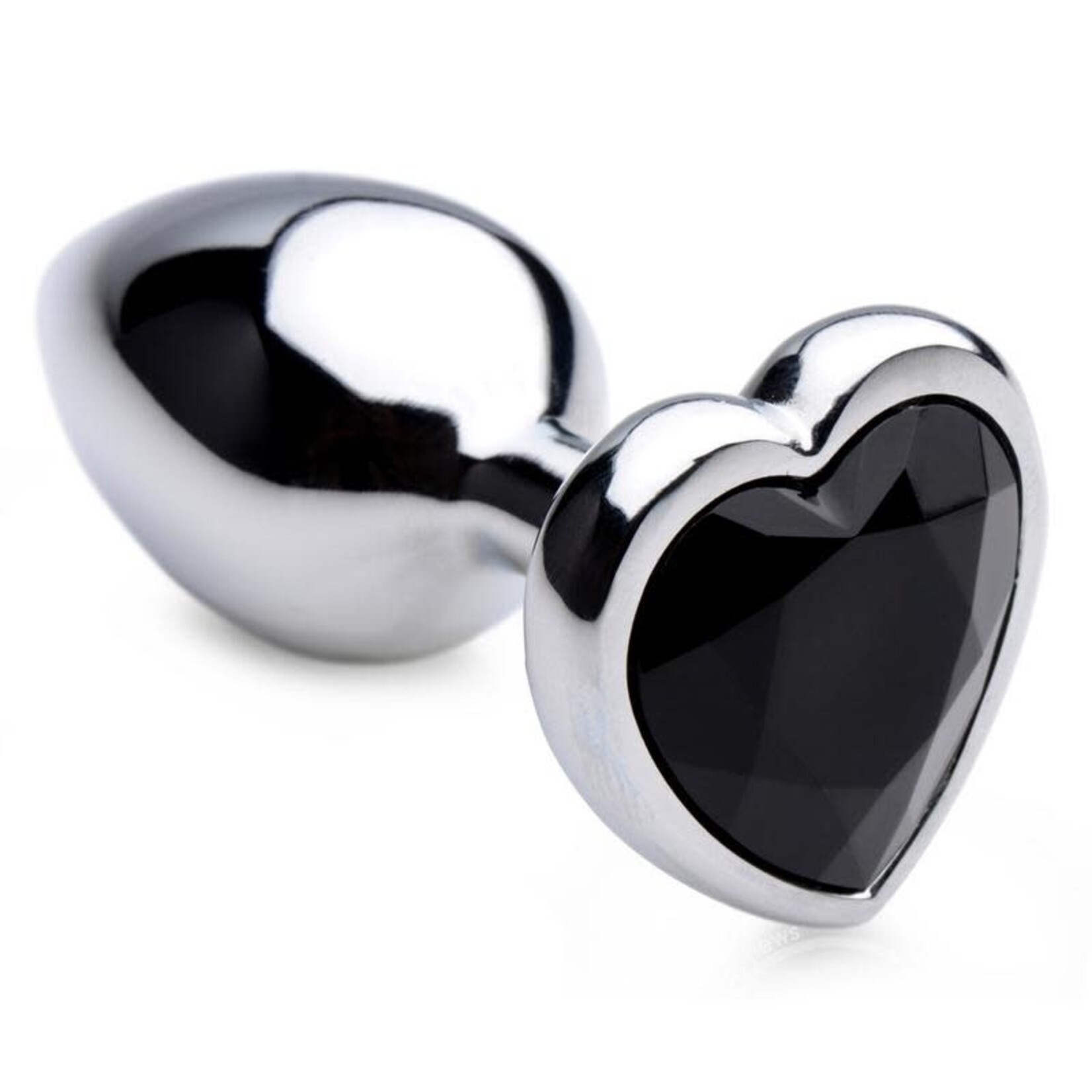 XR Brands Booty Sparks Booty Sparks Black Heart Gem Anal Plug