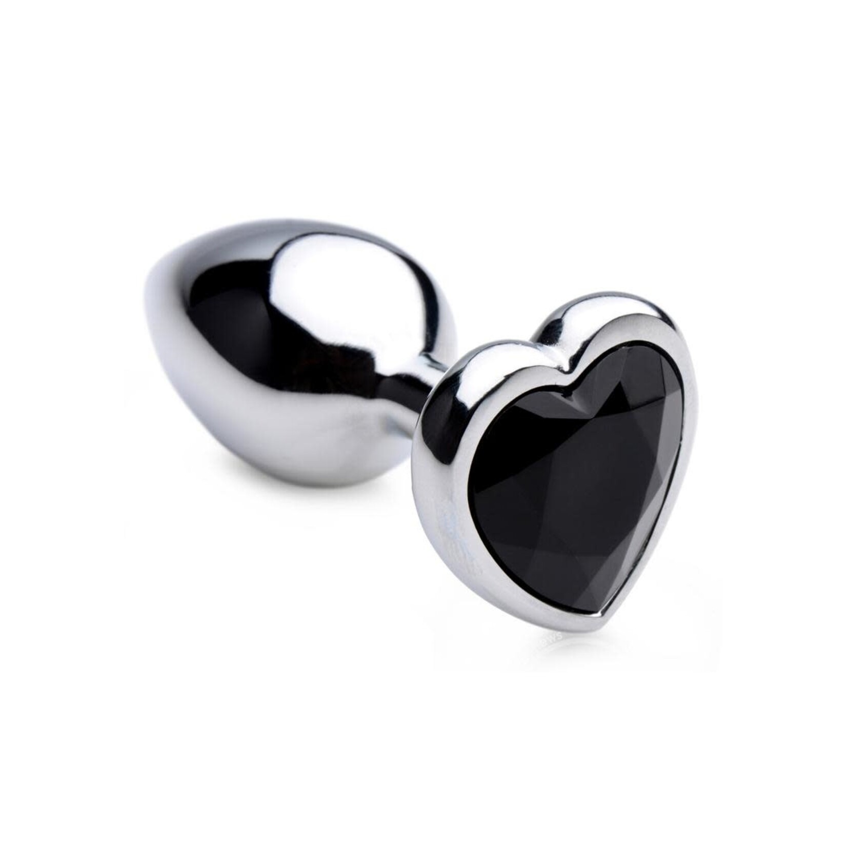 XR Brands Booty Sparks Booty Sparks Black Heart Gem Anal Plug