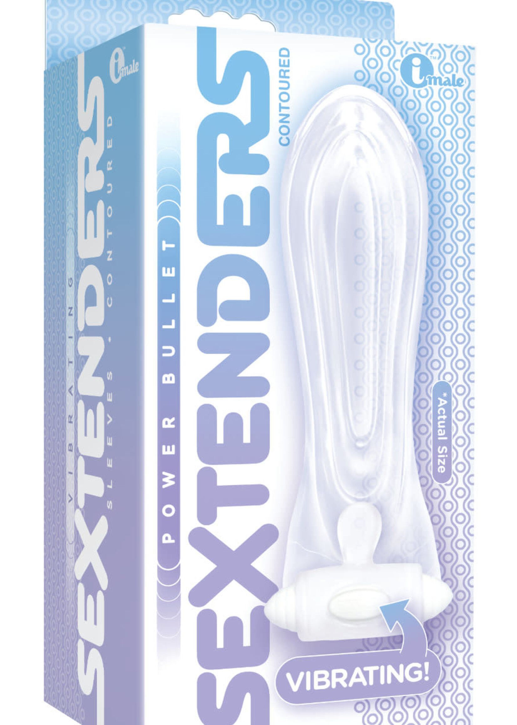Icon Brands The 9's Vibrating Sextenders - Contoured