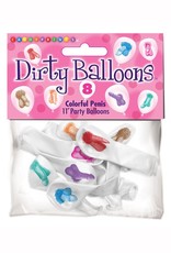 Little Genie Mini Penis Balloons - 8 Pack