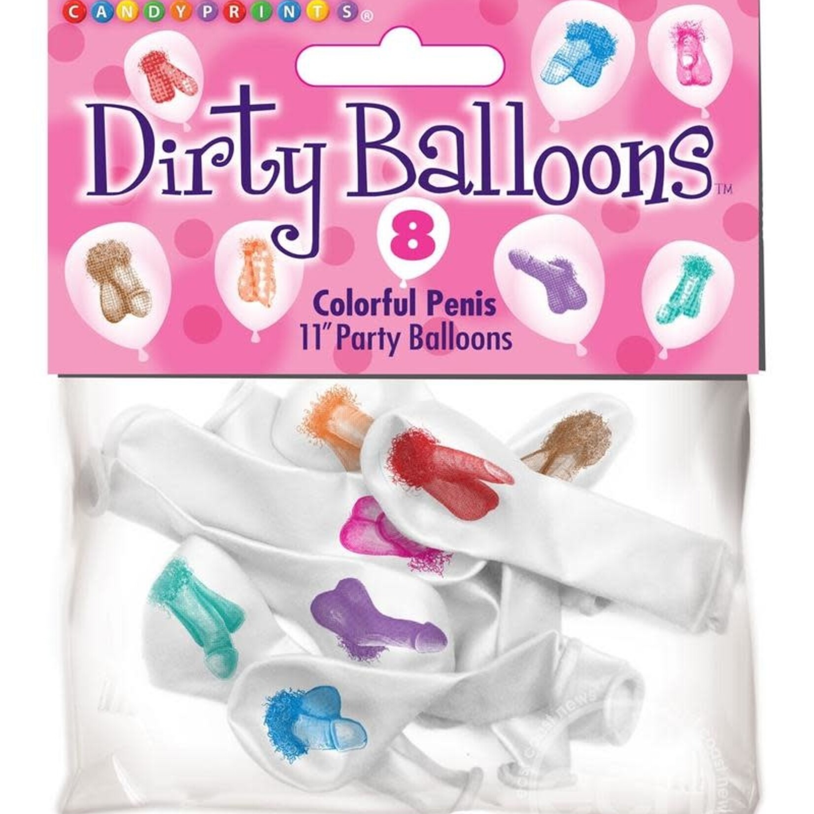 Little Genie Mini Penis Balloons - 8 Pack