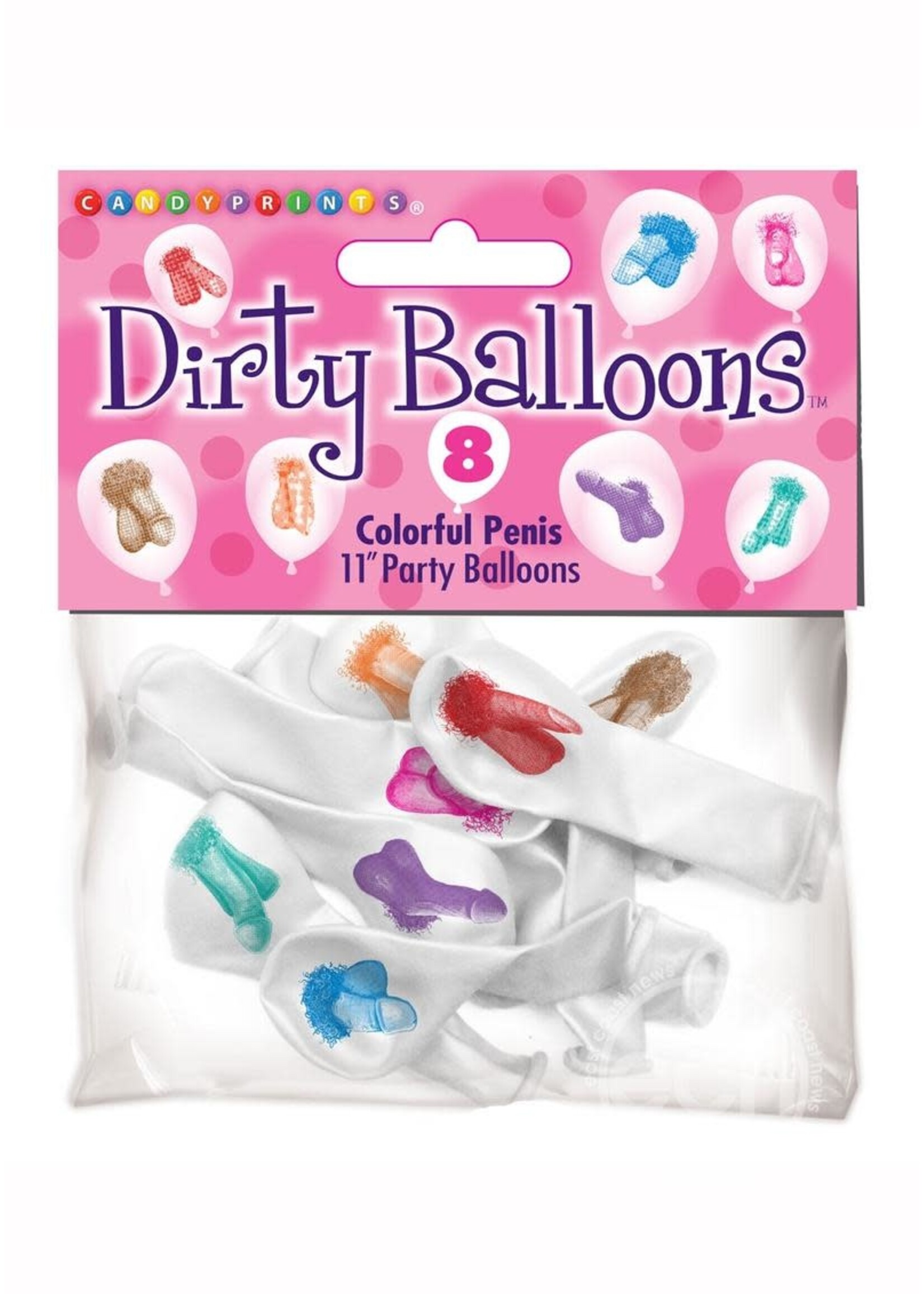 Little Genie Mini Penis Balloons - 8 Pack