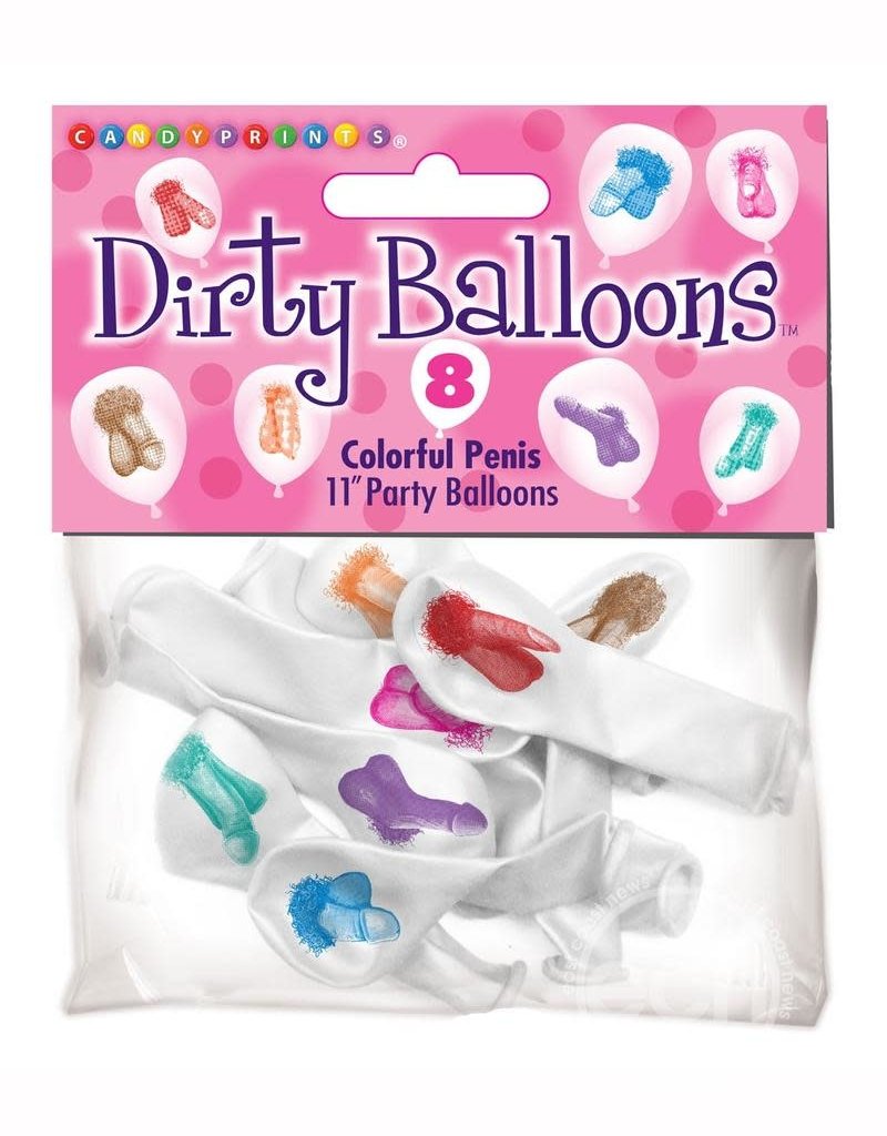 Little Genie Mini Penis Balloons - 8 Pack