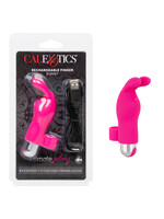 Calexotics Intimate Play USB Rechargeable Finger Bunny Silicone Waterproof Pink 3.25