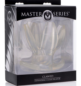 XR Brands Master Series Clawed Expanding Clear Dilator