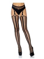 Leg Avenue Scale net suspender hose O/S BLACK