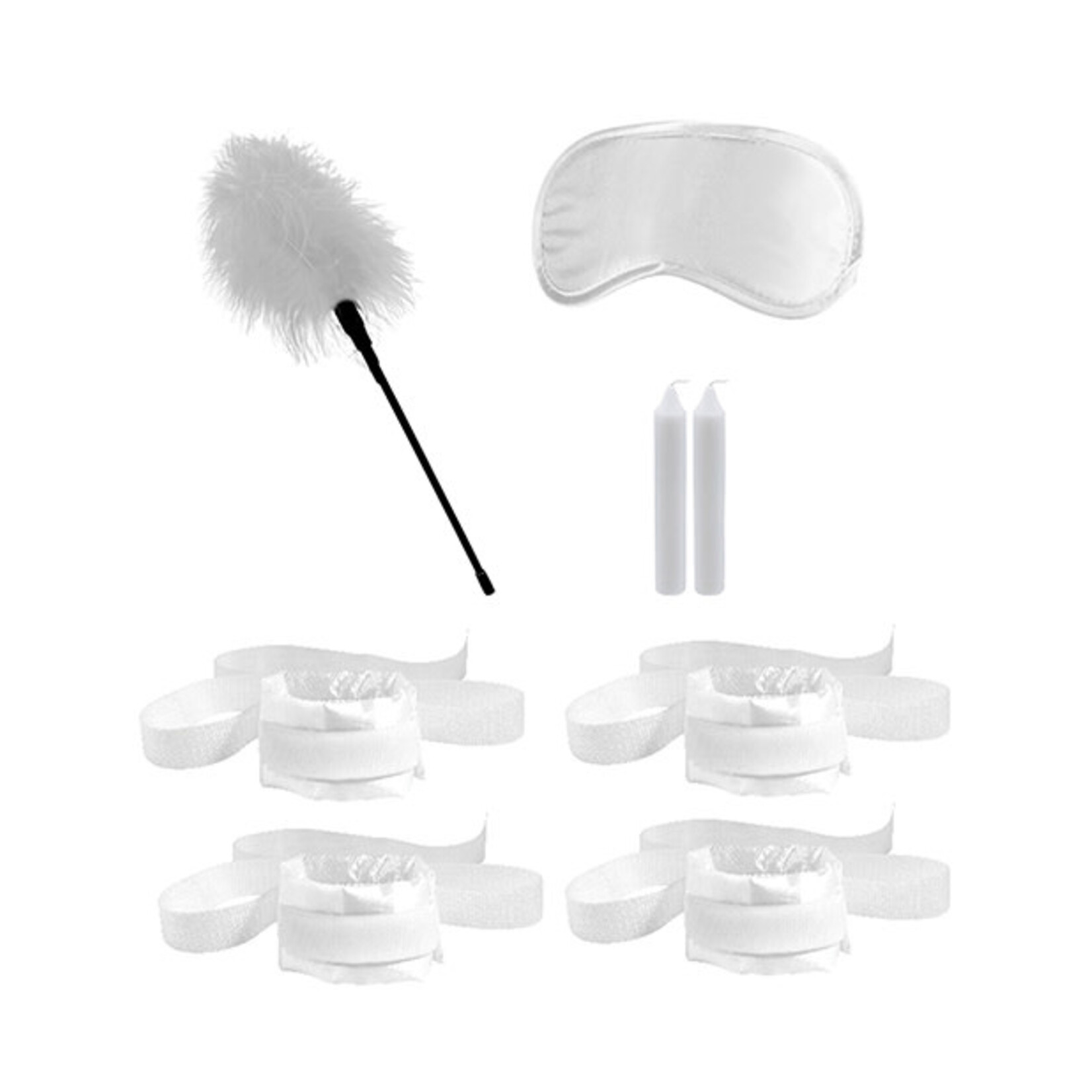 Shots Ouch! Shots Ouch Honeymoon Bondage Kit - White