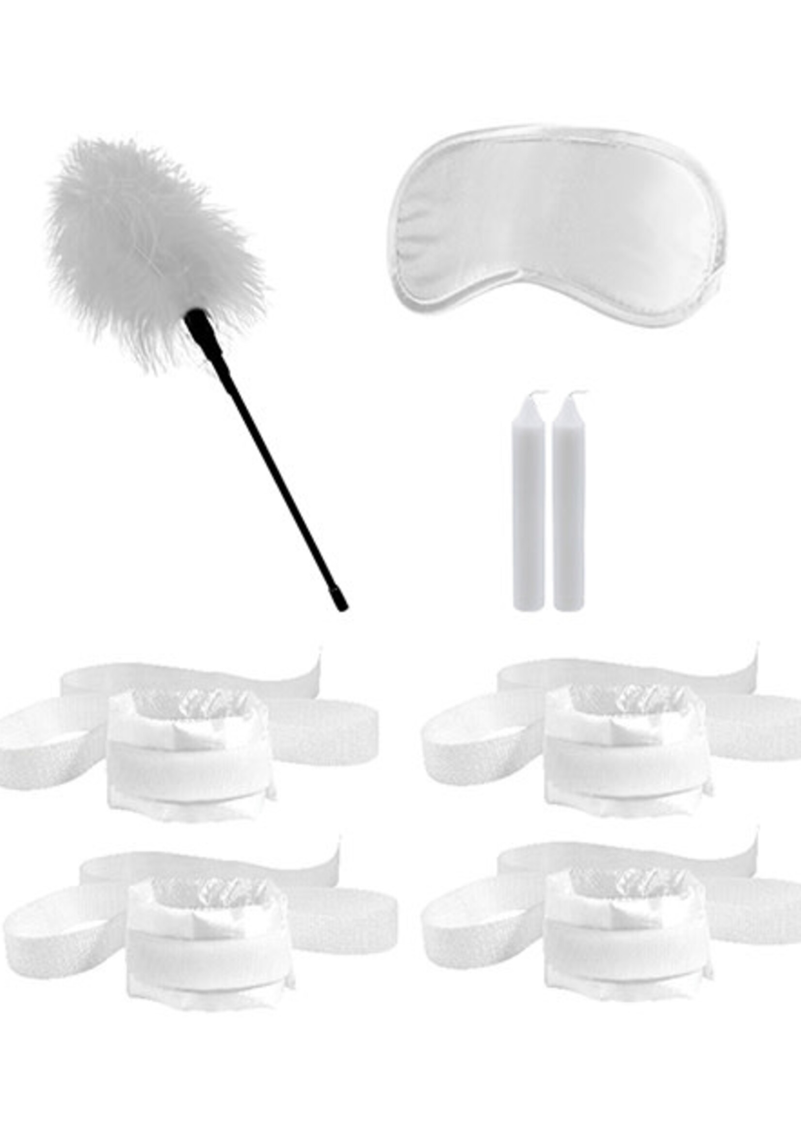 Shots Ouch! Shots Ouch Honeymoon Bondage Kit - White