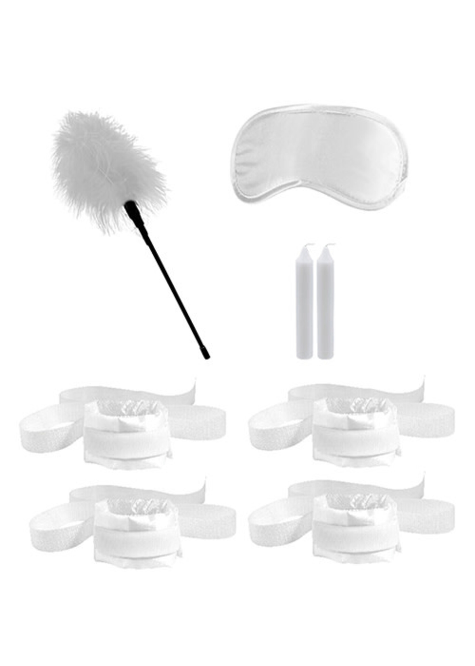 Shots Ouch! Shots Ouch Honeymoon Bondage Kit - White