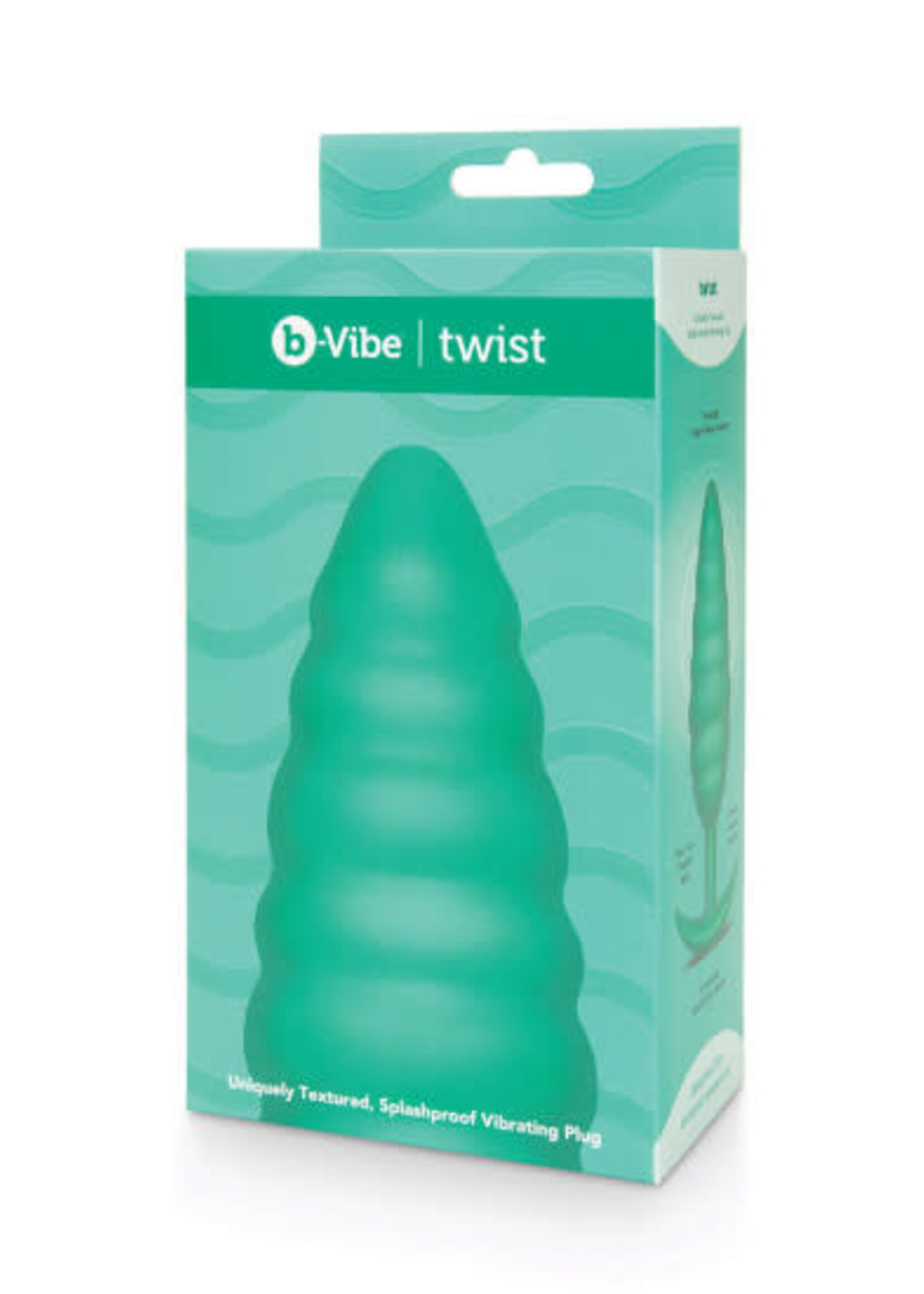 B-Vibe B-Vibe Texture Plug Twist Green (Large)