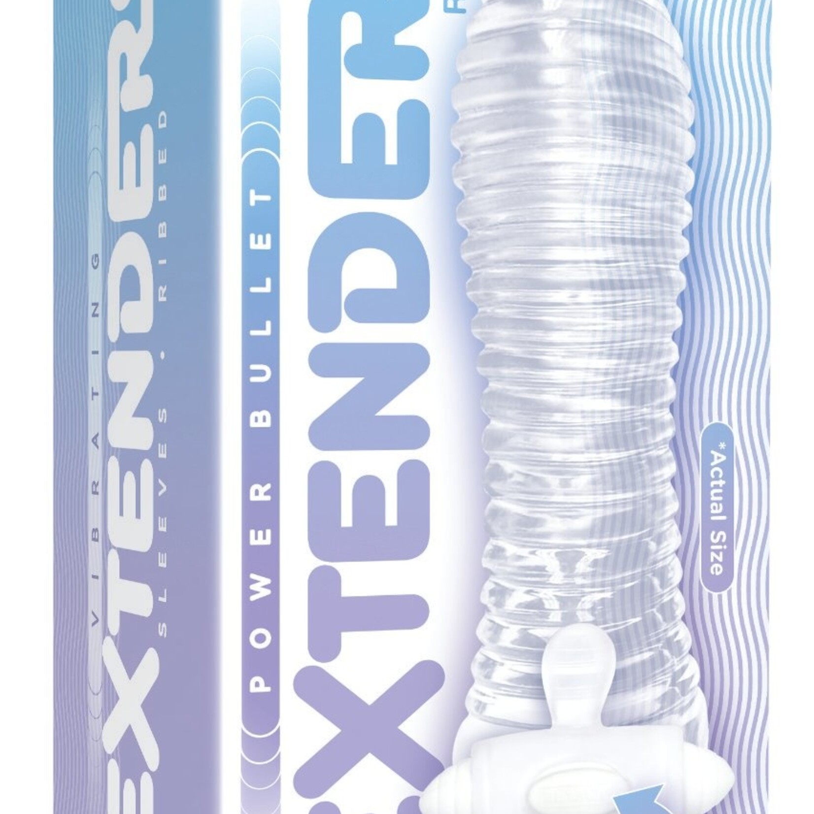 Icon Brands The 9's Vibrating Sextenders - Ribbed