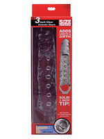 XR Brands Size Matters Size Matters 3 Inch Penis Extender Sleeve Clear 10.75 Inches