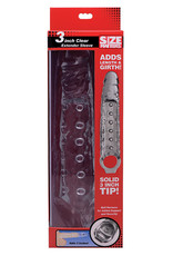 XR Brands Size Matters Size Matters 3 Inch Penis Extender Sleeve Clear 10.75 Inches
